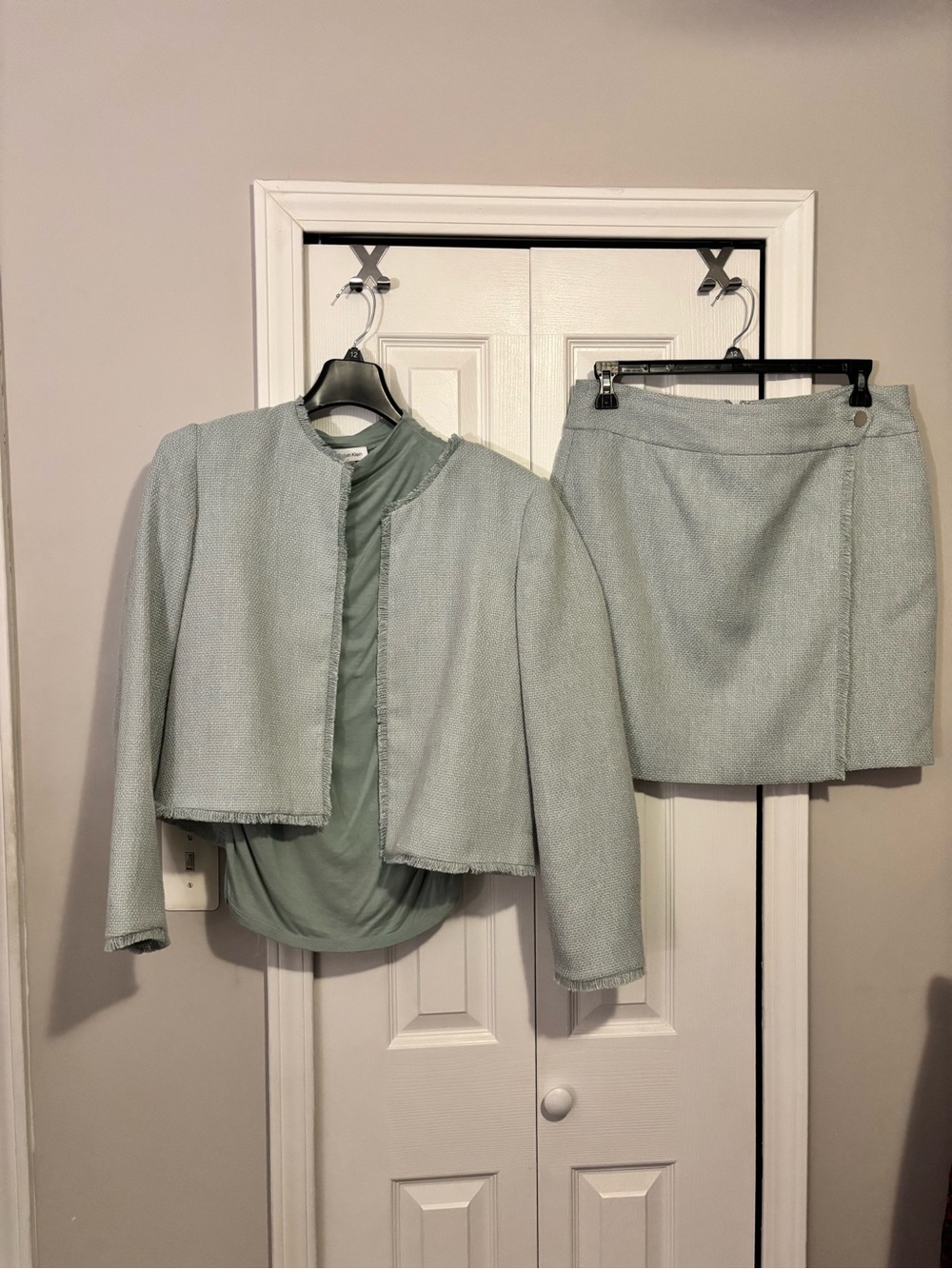 Calvin Klein 3-piece Mint Tweed Set